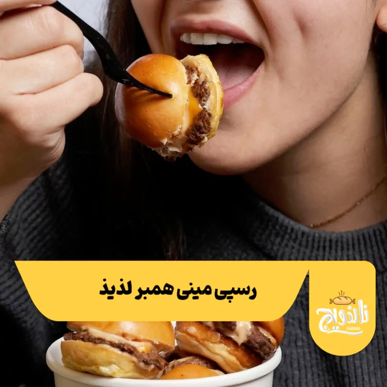 درست کردن همبرگر کوچک